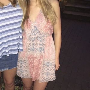 BCBG Pink mini/flowy dress